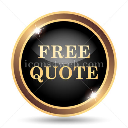 Free quote gold icon. - Website icons