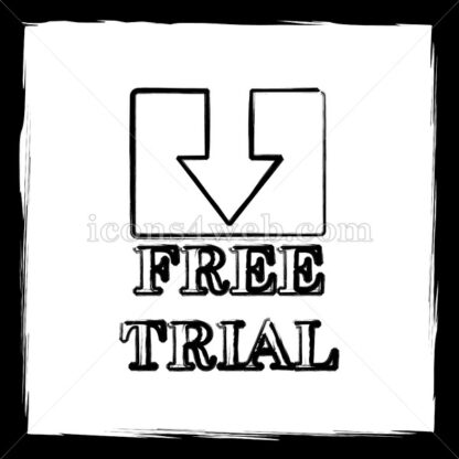 Free trial sketch icon. - Website icons