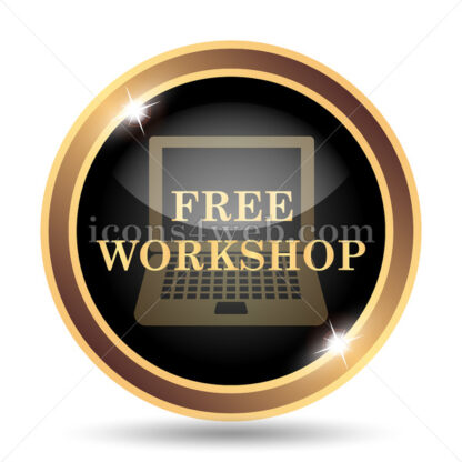 Free workshop gold icon. - Website icons