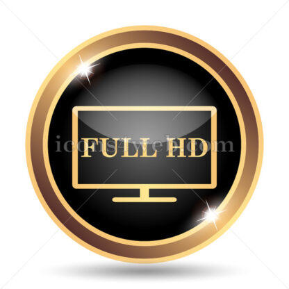 Full HD gold icon. - Website icons