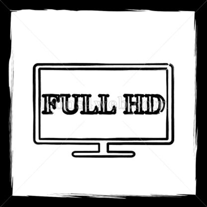 Full HD sketch icon. - Website icons