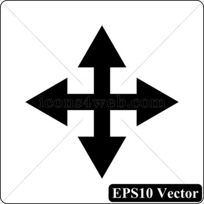 Full screen black icon. EPS10 vector. - Website icons