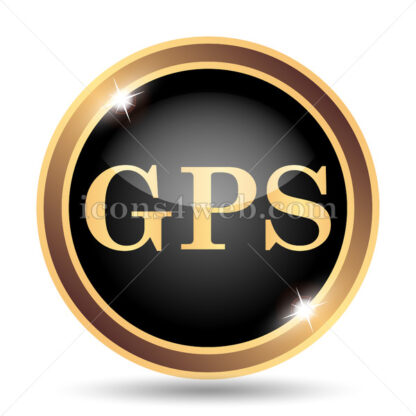 GPS gold icon. - Website icons