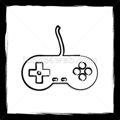 Gamepad sketch icon. - Website icons