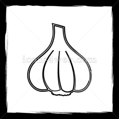 Garlic sketch icon. - Website icons