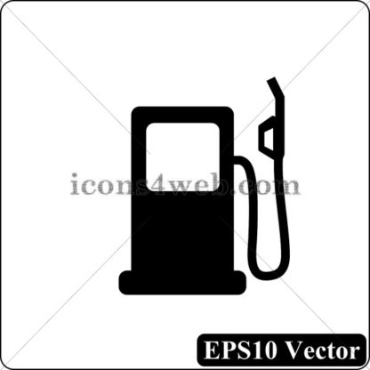 Gas pump black icon. EPS10 vector. - Website icons