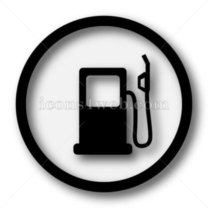 Gas pump simple icon. Gas pump simple button. - Website icons