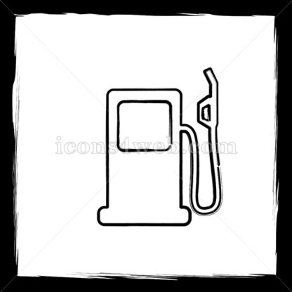 Gas pump sketch icon. - Website icons