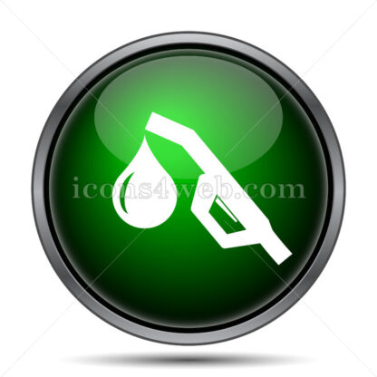Gasoline pump nozzle internet icon. - Website icons