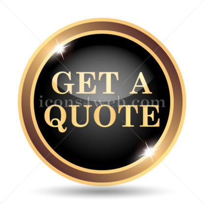 Get a quote gold icon. - Website icons