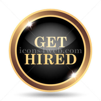 Get hired gold icon. - Website icons