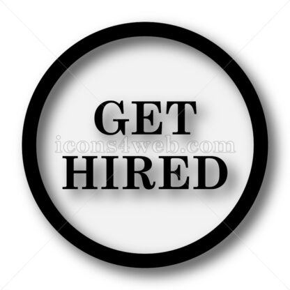Get hired simple icon. Get hired simple button. - Website icons