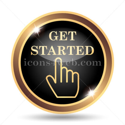 Get started gold icon. - Website icons