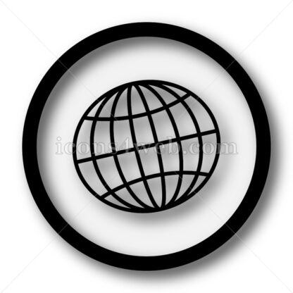 Globe simple icon. Globe simple button. - Website icons