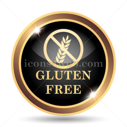 Gluten free gold icon. - Website icons