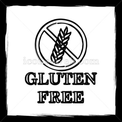 Gluten free sketch icon. - Website icons