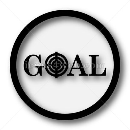 Goal simple icon. Goal simple button. - Website icons