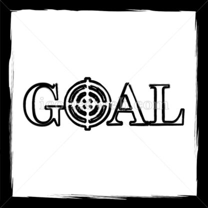 Goal sketch icon. - Website icons