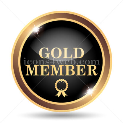 Gold member gold icon. - Website icons