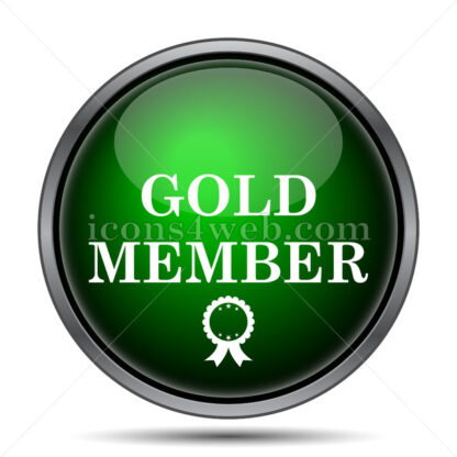 Gold member internet icon. - Website icons