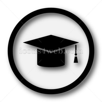 Graduation simple icon. Graduation simple button. - Website icons