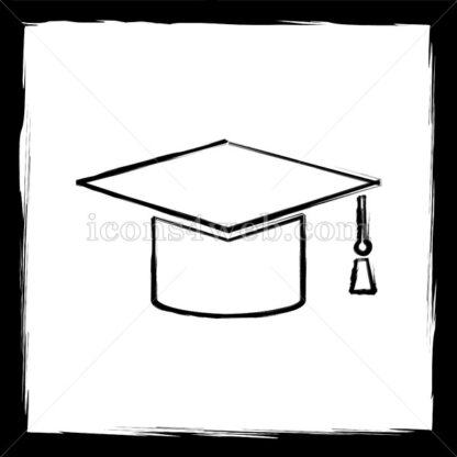 Graduation sketch icon. - Website icons