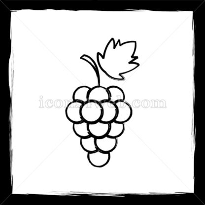 Grape sketch icon. - Website icons