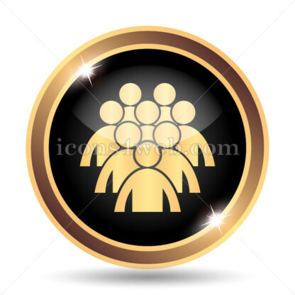 Group of people gold icon. - Website icons
