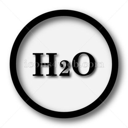 H2O simple icon. H2O simple button. - Website icons