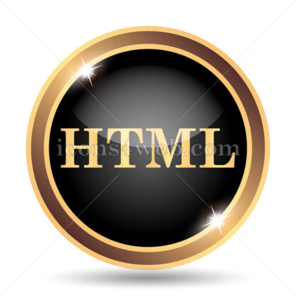 HTML gold icon. - Website icons