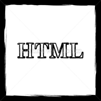 HTML sketch icon. - Website icons