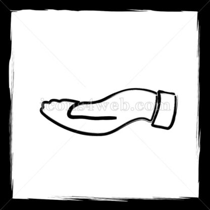 Hand sketch icon. - Website icons