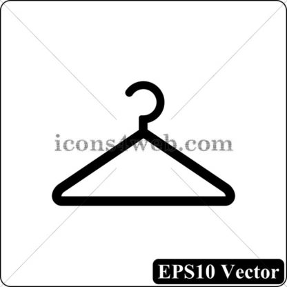 Hanger black icon. EPS10 vector. - Website icons