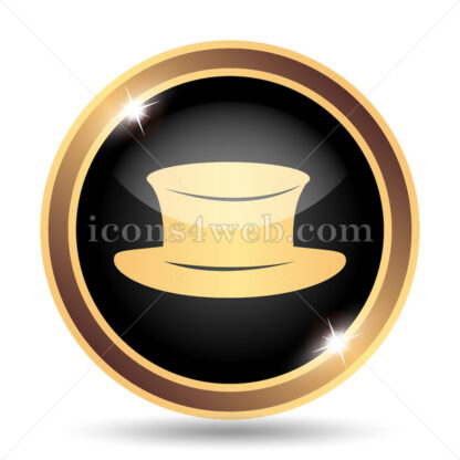 Hat gold icon. - Website icons