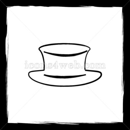 Hat sketch icon. - Website icons