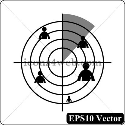 Headhunting black icon. EPS10 vector. - Website icons