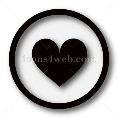 Heart simple icon. Heart simple button. - Website icons