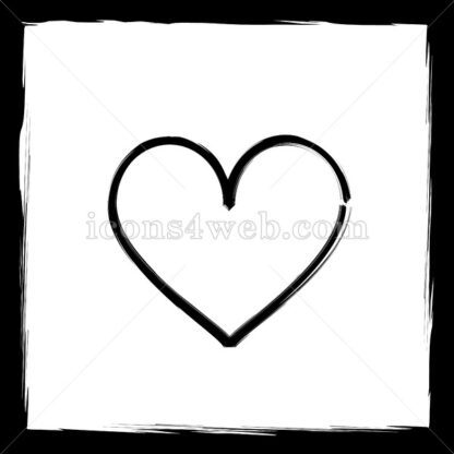 Heart sketch icon. - Website icons