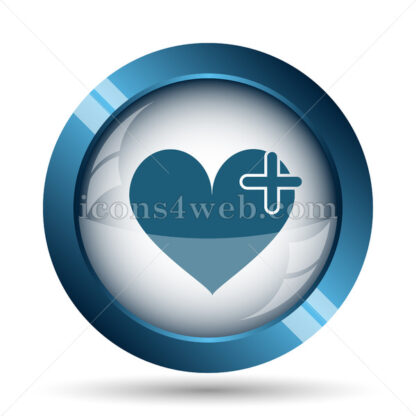 Heart with cross image icon. - Website icons