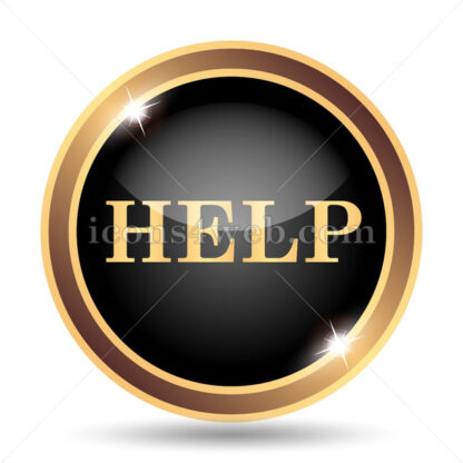 Help gold icon. - Website icons