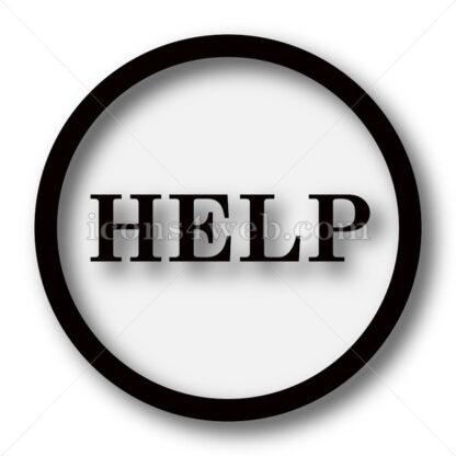Help simple icon. Help simple button. - Website icons