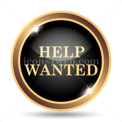 Help wanted gold icon. - Website icons
