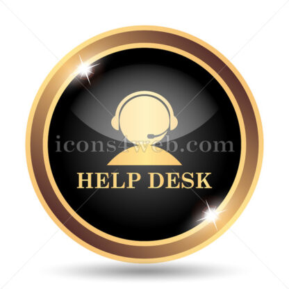 Helpdesk gold icon. - Website icons