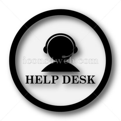 Helpdesk simple icon. Helpdesk simple button. - Website icons