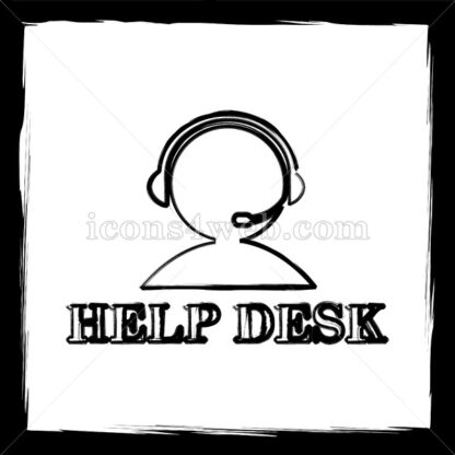 Helpdesk sketch icon. - Website icons