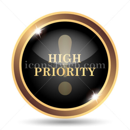 High Priority gold icon. - Website icons