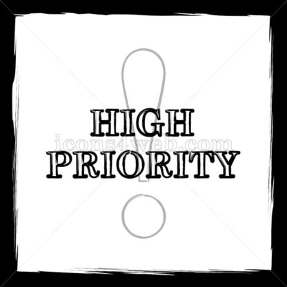 High Priority sketch icon. - Website icons