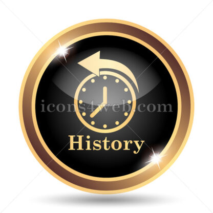 History gold icon. - Website icons