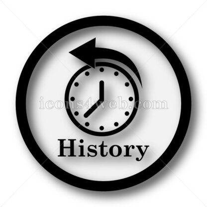 History simple icon. History simple button. - Website icons
