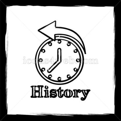History sketch icon. - Website icons